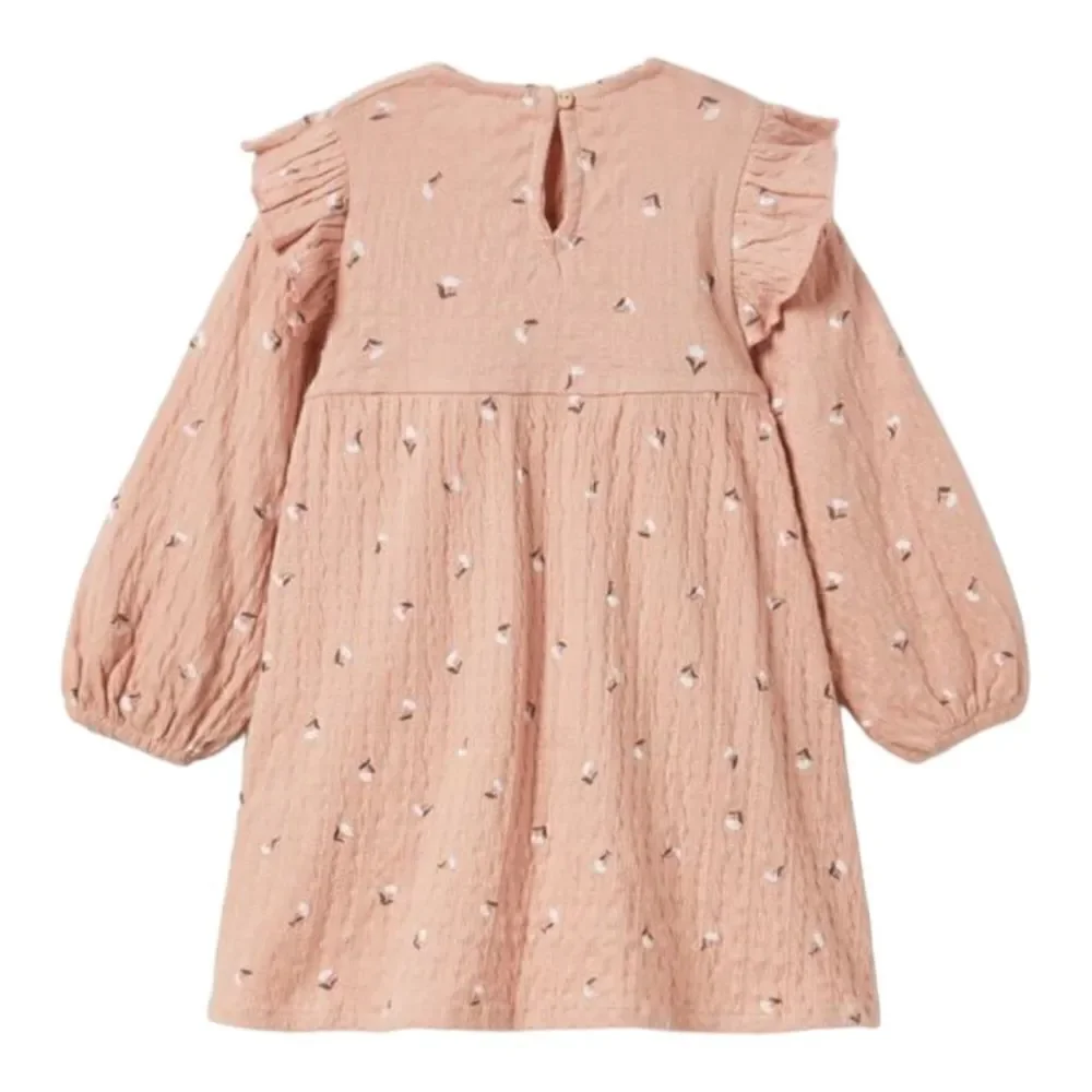 ZARA Kids | Pale Pink | TEXTURED FLORAL DRESS